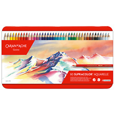 Caran D'Ache Supracolor Artiste Qualité Doux Eau Soluble Couleur Crayon 80 Set