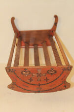 Antique Breton Ceremonial Rocking Cradle