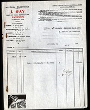 AVIGNON (84) ELECTRIC MATERIAL ""J. GAY"" PILE WONDER 1934 Advertising
