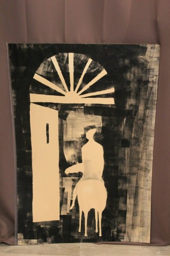 Peinture sur papier - , art