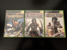Prince of Persia Sands of Time, Warrior Within and Two Thrones Xbox CIB Tested
