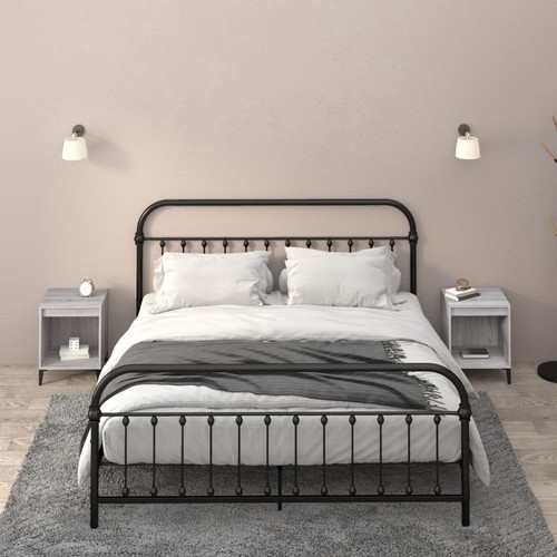 Tables chevet gris - 2x,