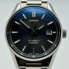 TAG Heuer Carrera CaliBre 5 Automatic WAR211A.BA0782 Men's Black Watch 39mm