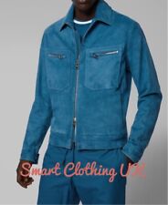 Hugo Boss Men’s Regular-fit Blouson Jacket in Buffed Suede (Size 48)  RRP £1300