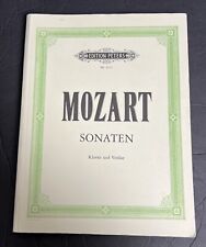 Mozart Sonaten Klavier Violine Edition Peters No. 3315 1-19 Violin Piano Sonata