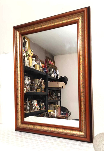 Miroir ancien bois 55x40 - ancien,