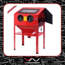 Cabine de Sablage à Manches 220L sur Pied avec Porte Latérale - Idéale pour Méca