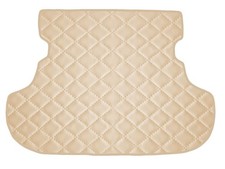 Matelassé Cuir artificiel BEIGE Tapis coffre pour Peugeot 4007 2007-2012