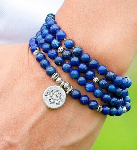 Collier sautoir lapis lazuli - collier,