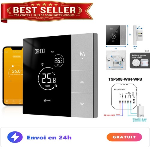 Thermostat wifi beok - wifi, 3a