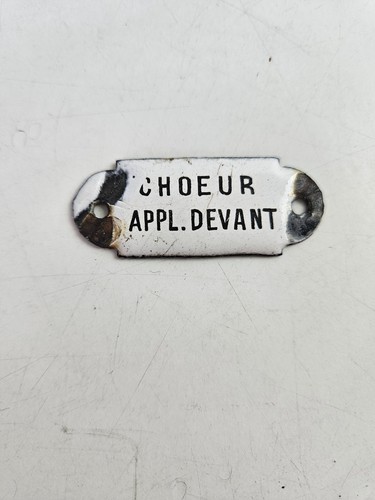 Ancienne petite plaque - ancienne,
