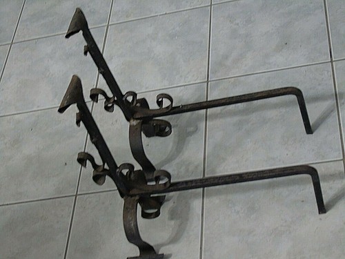 Paire chenets pour - chenets,