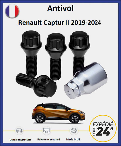 Ecrous antivol roues noir - de,