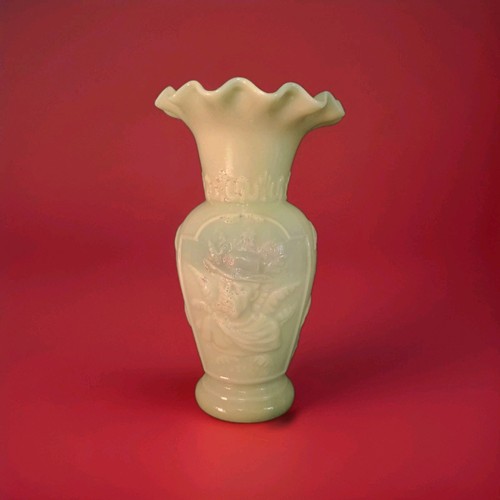 Ancien vase opaline décor - ancien,