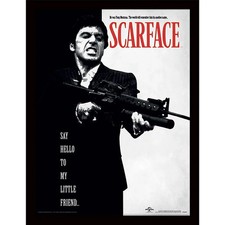 Scarface - poster encadré Say Hello To My Little Friend (30 x 40 cm) - Pyramid
