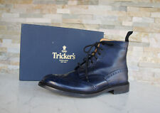 Tricker's Eu 44 Royaume-Uni 10 Bottes Bottines Stow Bleu Marine Neuf Autrefois