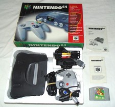 console n64 version originale nintendo 64 en boite et  notice pal espagnole
