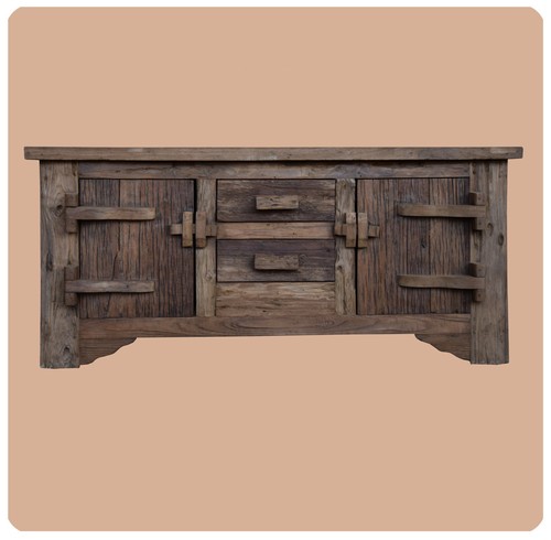 Vieux chêne commode lombok - vieux,
