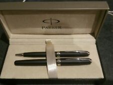 Parure Stylos Parker Sonnet Bille & Roller-Ballpoint & Roller Pen Set Black GT