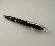 Stylo à bille Montblanc Starwalker authentique en platine noir