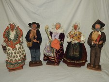 Lot de 4 santons de Provence