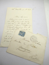 Ernest Olivier Autograph Signed ENTOMOLOGIST BOTANIST FIREFLIES in PABAN