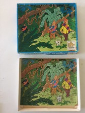 tintin - rare puzzle en bois
