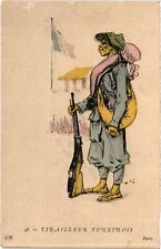 PC VIETNAM TONKINOIS MILITARY RIFLEMEN (a64308)