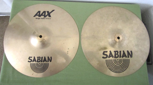 Two sabian aax stage - hats, 14"