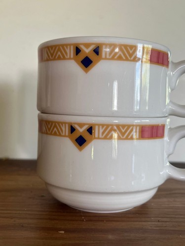 Lot anciennes tasses café - lot,