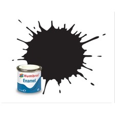 Humbrol 33 Matte Black - 14ml Enamel Paint