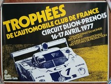 Affiche Course Automobile