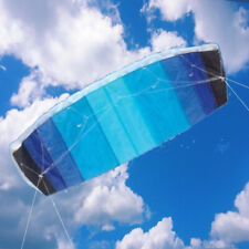 Easy Fly Stunt Kite 120cm Blue Paragliding Double Line Sport Frameless