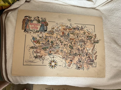 Carte ancienne illustrée