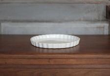 Moule à tarte porcelaine vintage, moule à gâteau porcelaine