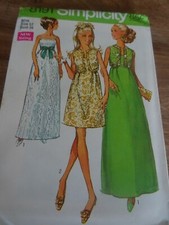 8191  ✂✂🧵 RARE PATRON SIMPLICITY  VINTAGE 1970 BOBE & BOLERO CHIC LONG & COURT