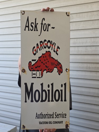 Vintage porcelain mobiloil - vintage,