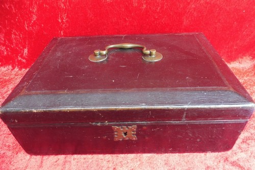 Coffre documents antique - coffre,