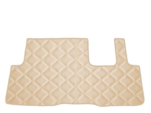 Matelassé cuir éco beige - matelassé,
