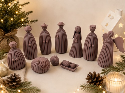 Crèche noël lot figurines - crèche,