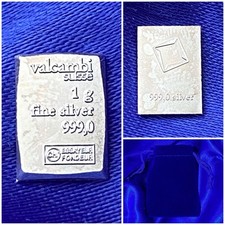 Lingot ARGENT Pur 999 VALCAMBI