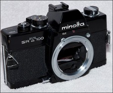 Rare Minolta SRT 100 black body only. Tested & guaranteed to be working. EX/VG