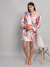Femmes Satin Soie Kimono