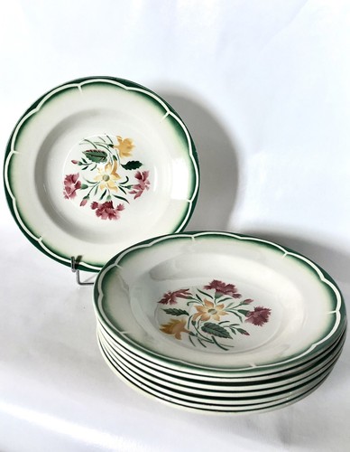 Assiettes creuses digoin - 8,