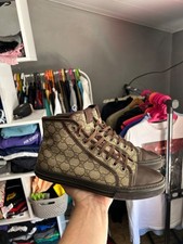 GUCCI A/W2012 "California" GG Monogram Canvas High Top Shoes