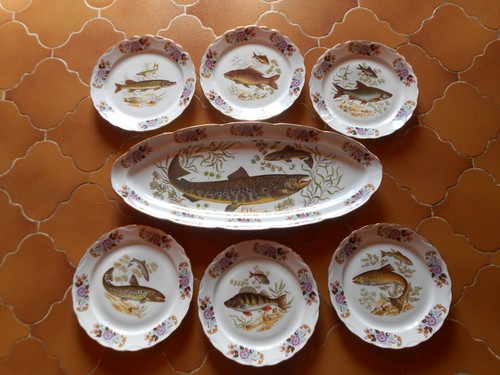 Grand plat assiettes - et, 6