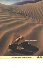 1982 RAY BAN ADVERTISING ADVERTISEMENT Sunglasses by DEATH VALLEY