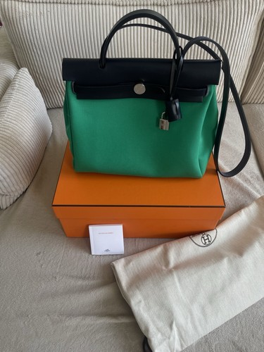 Hermes sac herbag zip vert - sac, 31
