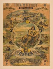 BUFFALO BILL Rowc - POSTER HQ 50x70cm d'une AFFICHE VINTAGE