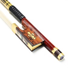 Archet de violon en fibre de carbone Peau de pernambuco snakewood grenouille 